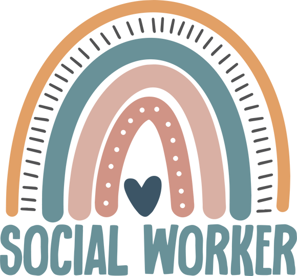 Social Worker Rainbow Design #3